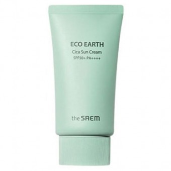 The Saem Eco Earth Cica Sun Cream - Солнцезащитный крем с центеллой